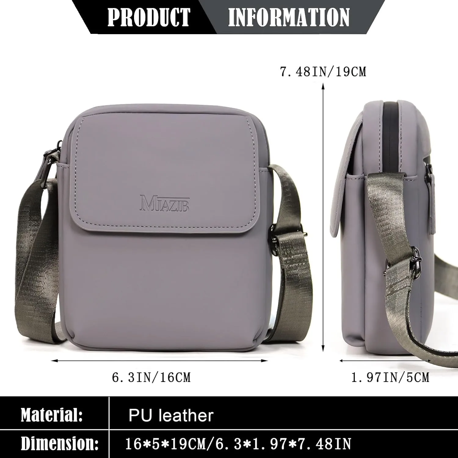 Small Crossbody Bag for Men & Women Messenger Shoulder Bags Crossbody Satchel Bag Men's Side Bags Over the Shoulder