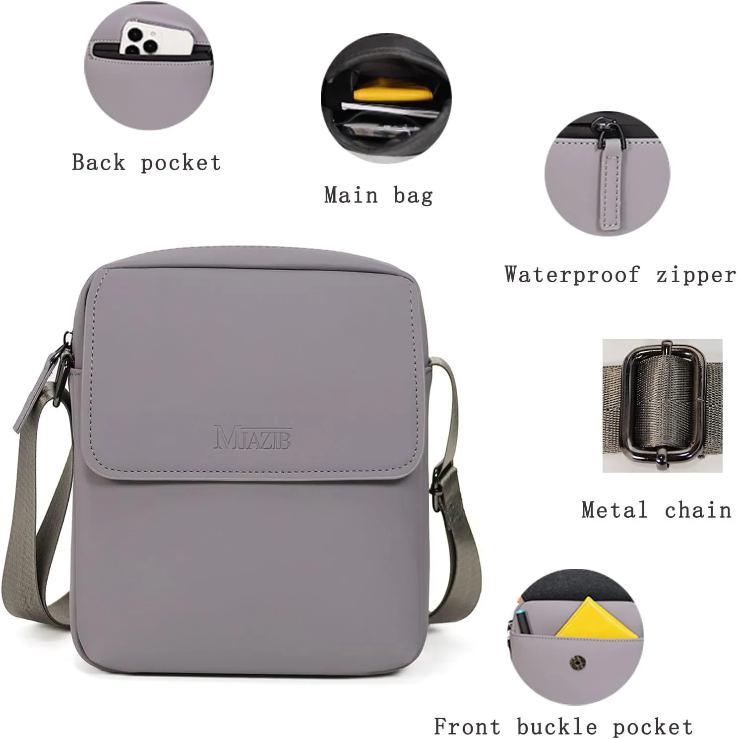 Small Crossbody Bag for Men & Women Messenger Shoulder Bags Crossbody Satchel Bag Men's Side Bags Over the Shoulder