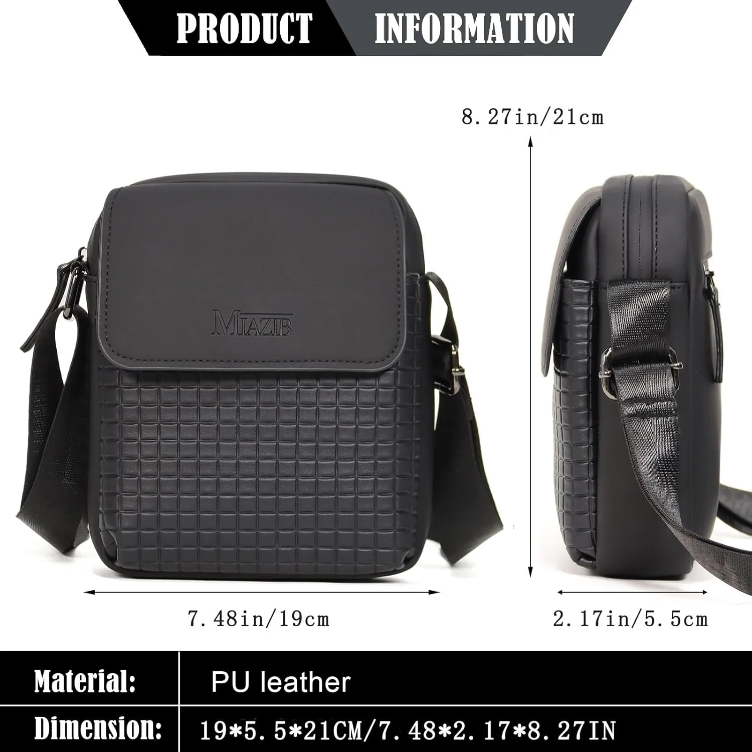 Small Crossbody Bag for Men & Women Messenger Shoulder Bags Crossbody Satchel Bag Men's Side Bags Over the Shoulder