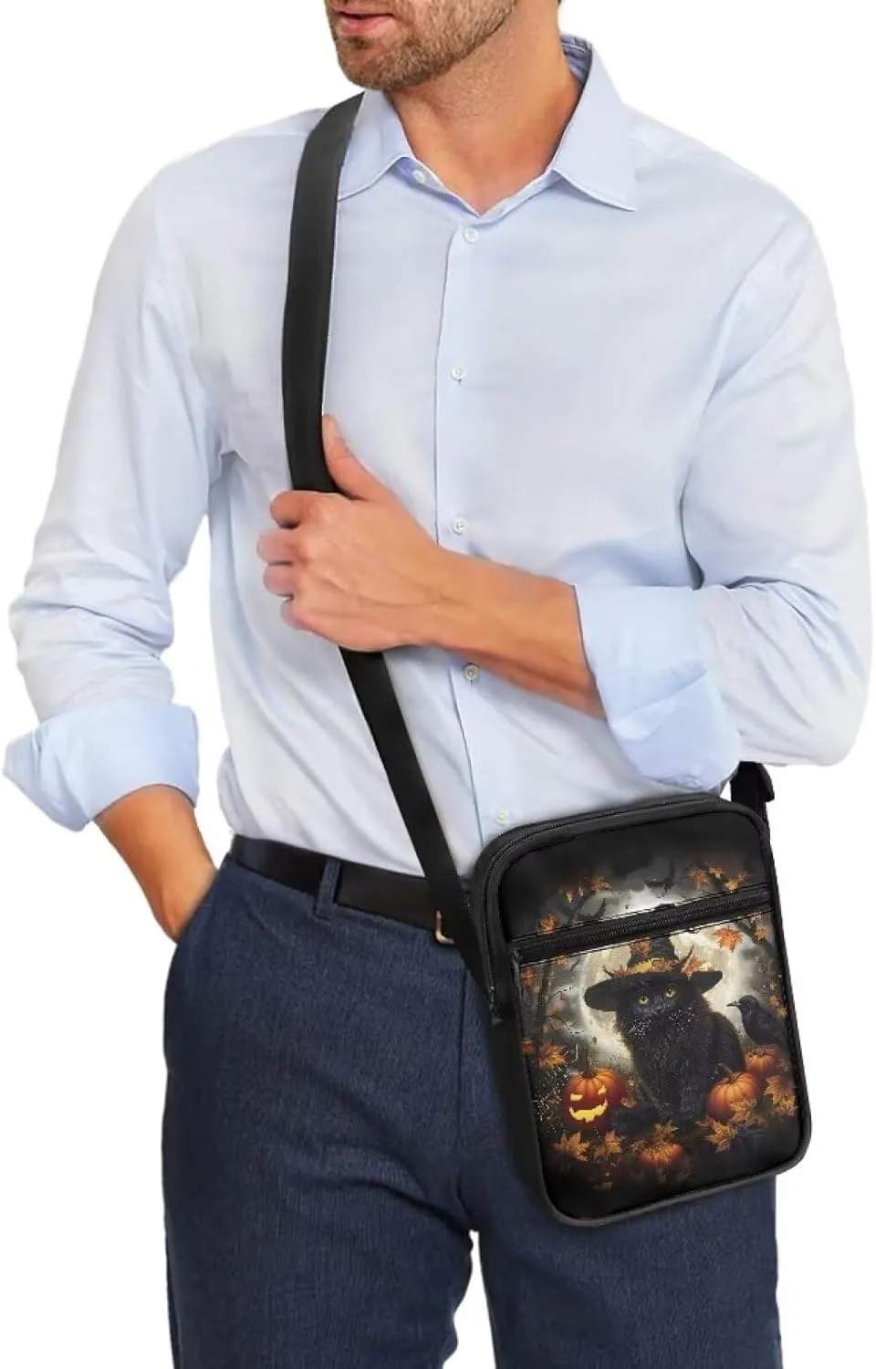 Suobstales Shoulder Bag Crossbody Bag for Women Men Small Messenger Bag Casual Handbag with Adjustable Strap for Work Cycling