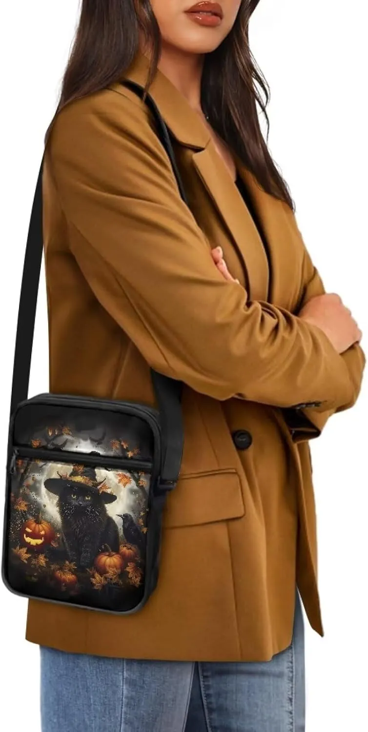 Suobstales Shoulder Bag Crossbody Bag for Women Men Small Messenger Bag Casual Handbag with Adjustable Strap for Work Cycling