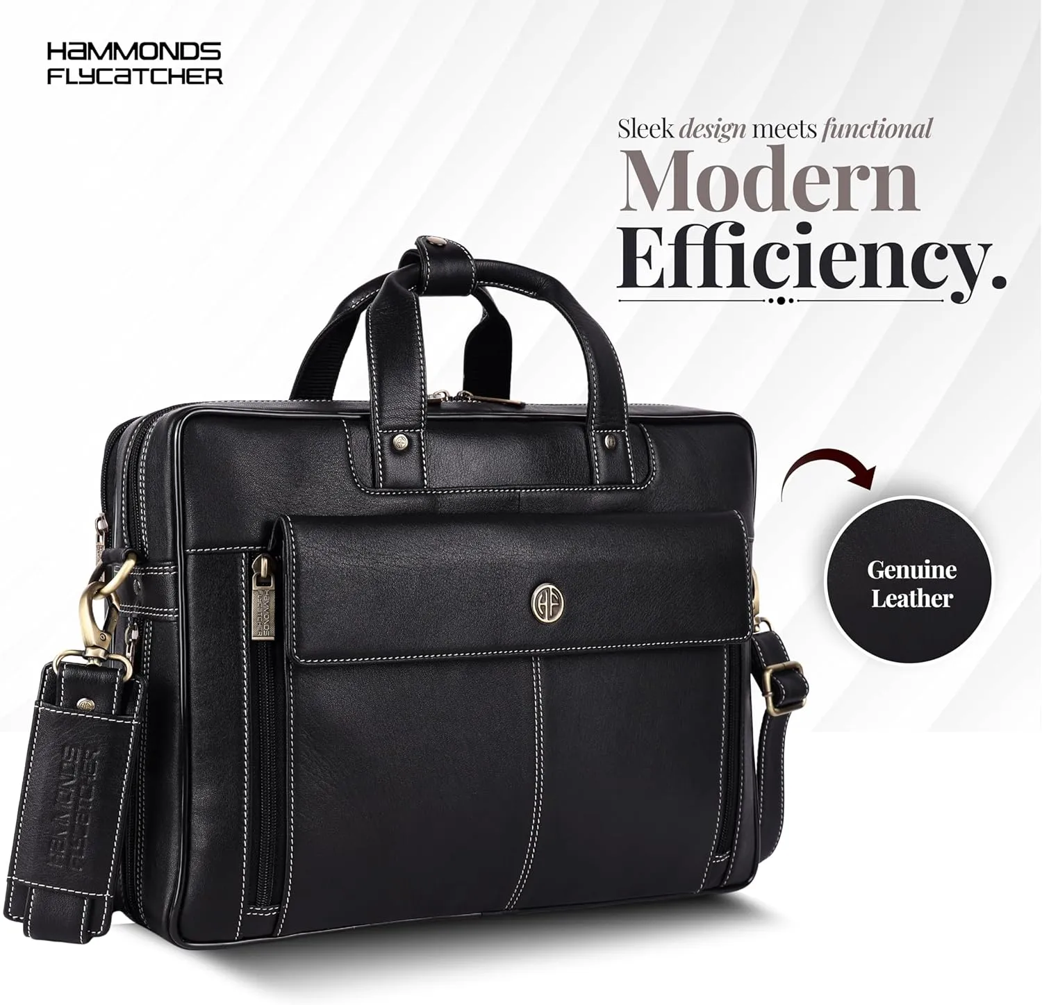 Top Grain Genuine Leather Laptop Messenger Bag for 15.6 inch Laptop (Vintage) LB106_V