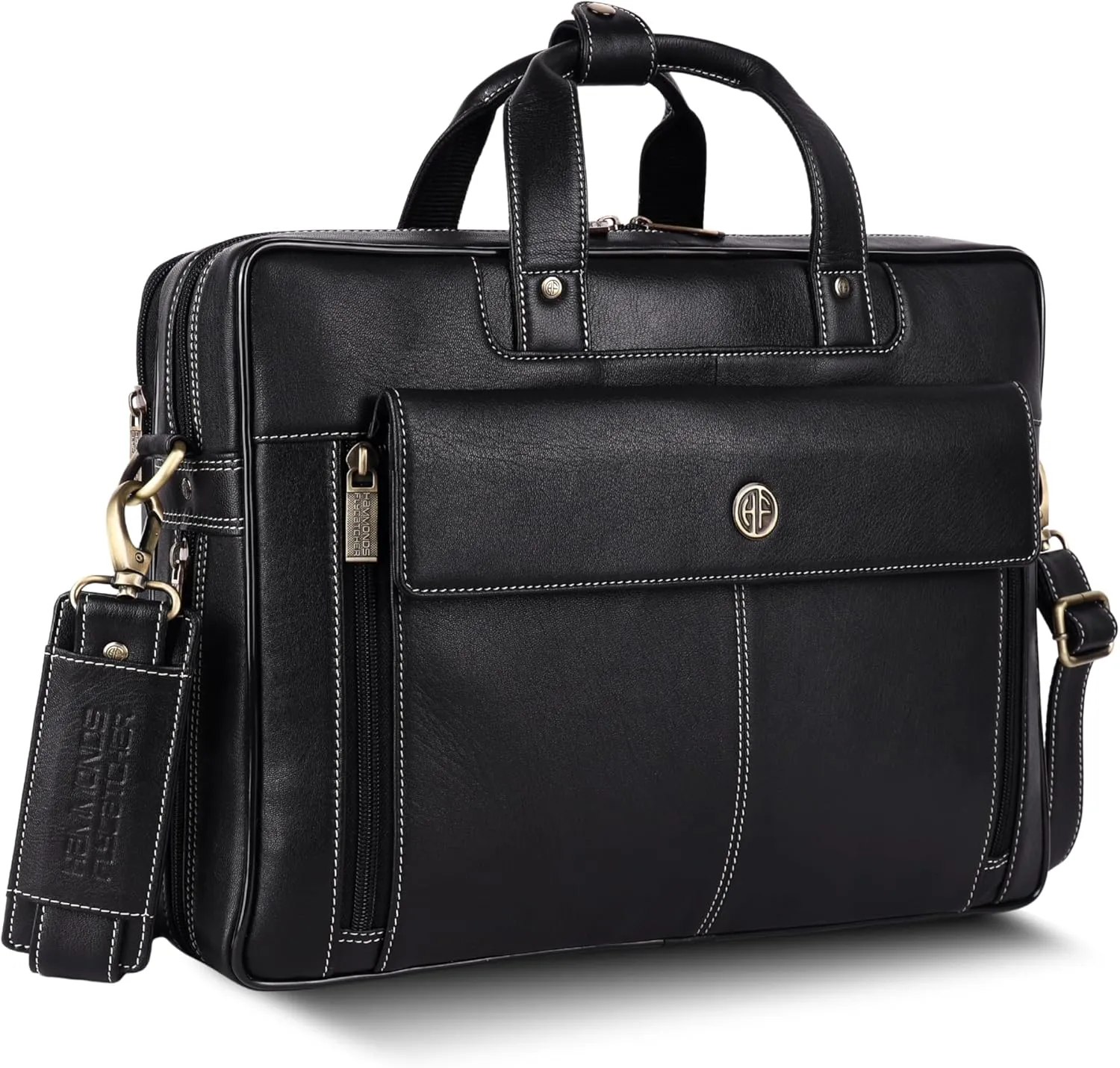 Top Grain Genuine Leather Laptop Messenger Bag for 15.6 inch Laptop (Vintage) LB106_V