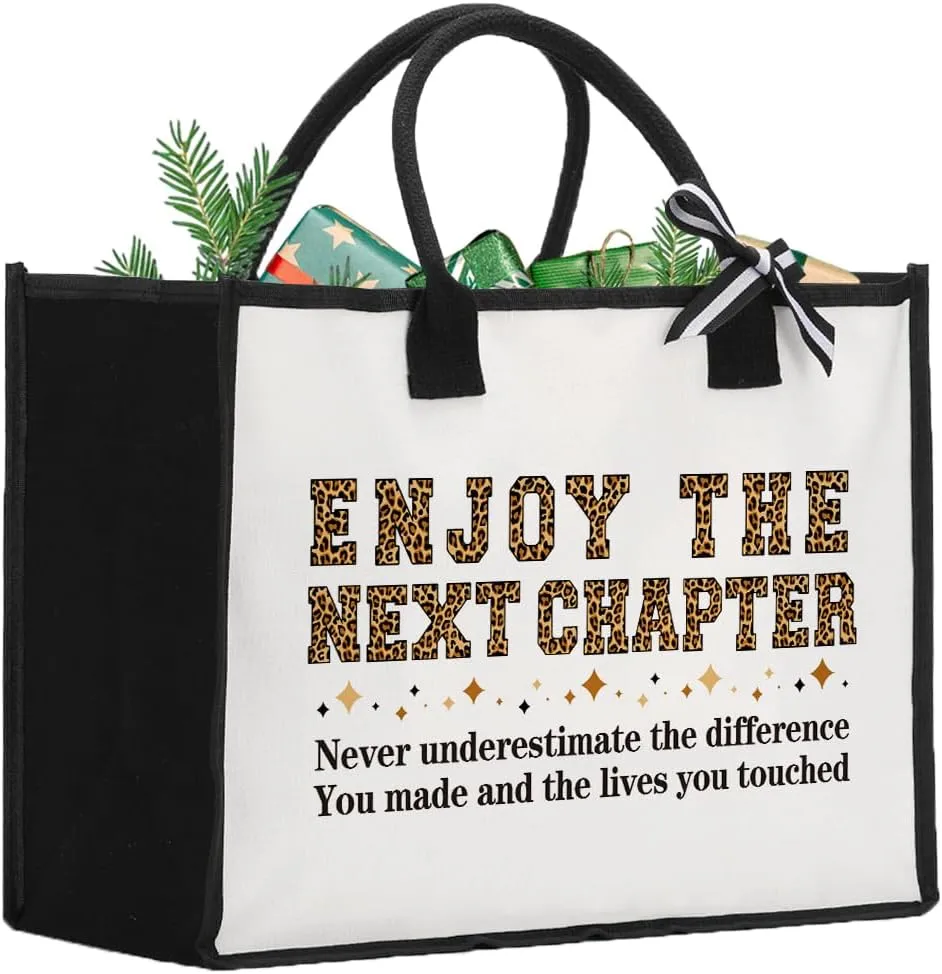 Tote Bag Appreciation Gifts for Women Reusable Grocery Bags With Handles