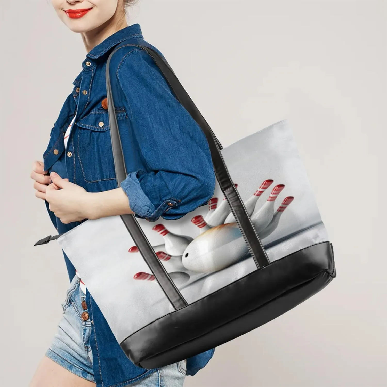 Tote Bag for Women with Zipper, Laptop Tote Bags Laptop Sleeve Case Shoulder Bag Messenger Bags