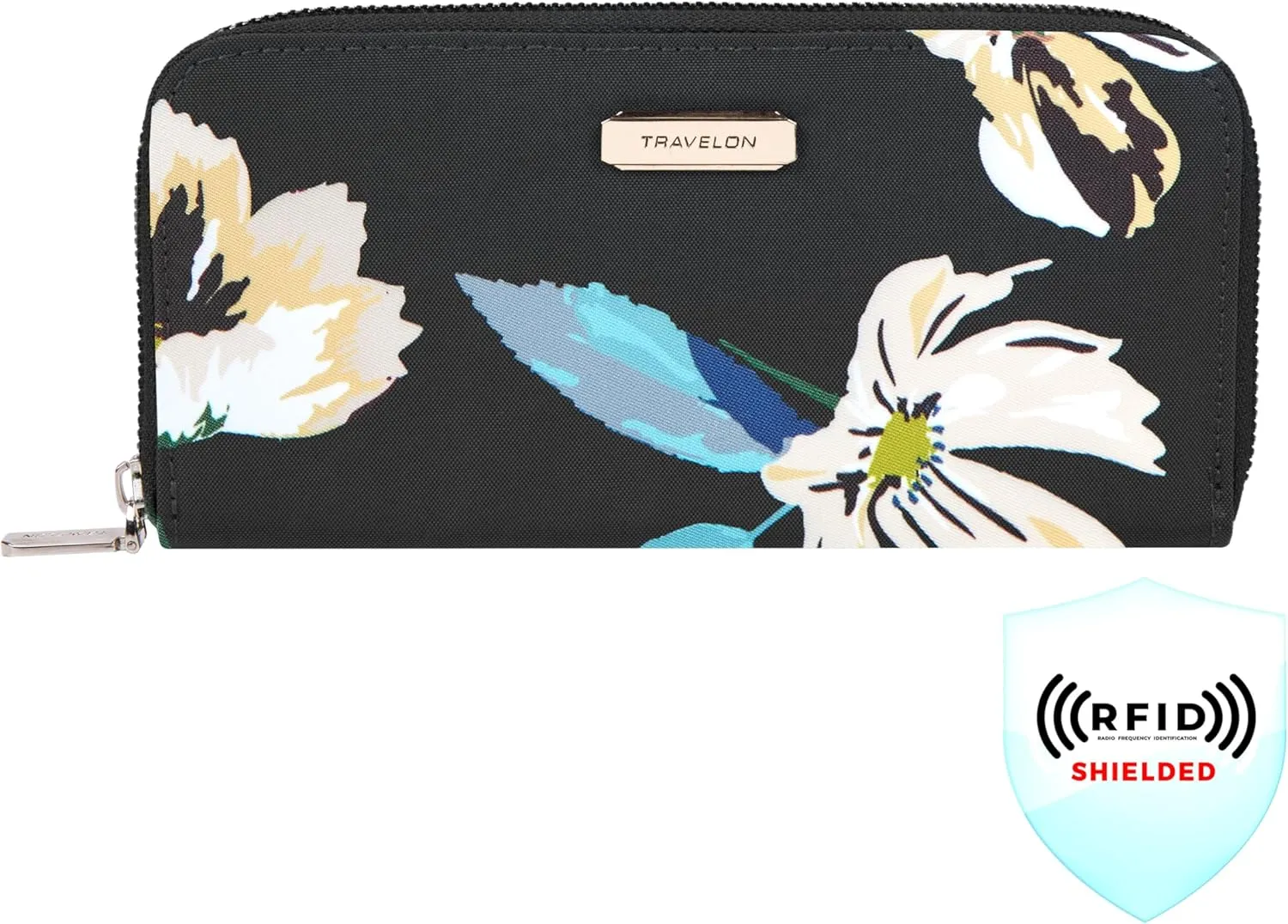 Travelon RFID Blocking Single Zip Wallet