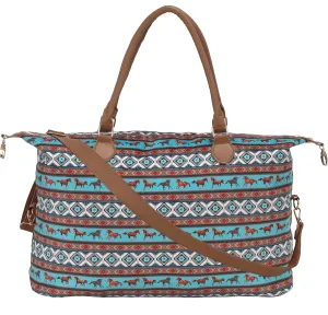 Weekender Bag Duffle Bag For Women Large Travel Tote Bag Overnight Weekend Bags With Shoulder Strap Cow Leopard Atzec