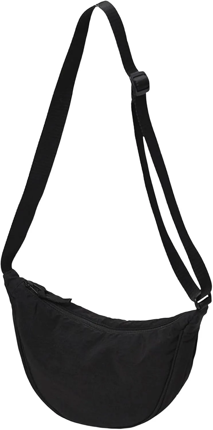 Women's Retro Small Size Canvas Shoulder Bag Hippie Boho Crossbody Handbag Hobo, Silver