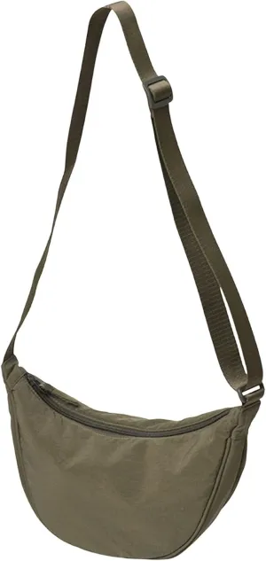 Women's Retro Small Size Canvas Shoulder Bag Hippie Boho Crossbody Handbag Hobo, Silver