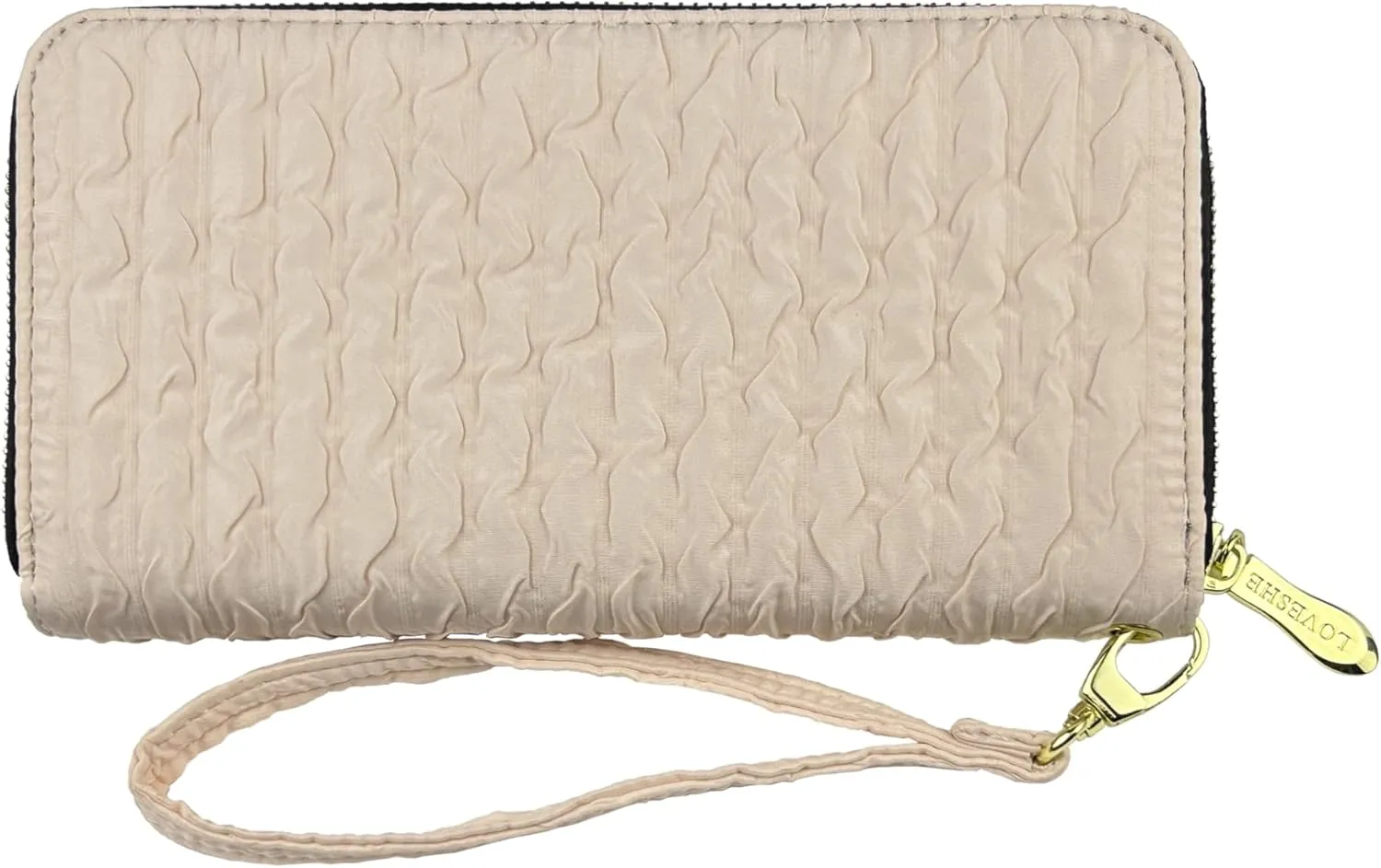 Women's Wallet Credit Card Clutch Wristlet Clutch Wallet Zipper Wallet For Women(BL-Pink)