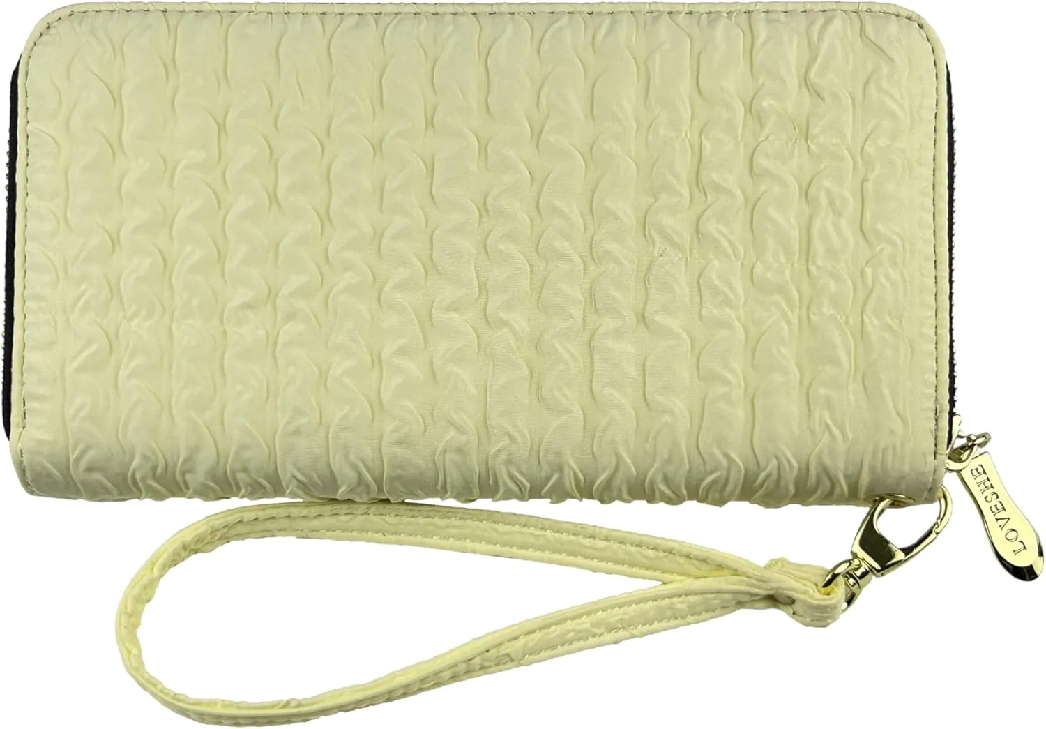 Women's Wallet Credit Card Clutch Wristlet Clutch Wallet Zipper Wallet For Women(BL-Yellow)