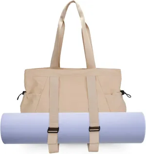 Yoga Bags for Women Yoga Tote Bag Yoga Mats Bags with Adjustable Strap Shoulder Bags Carrier Carryall for Yoga Pilates Travel Beach Gym Work